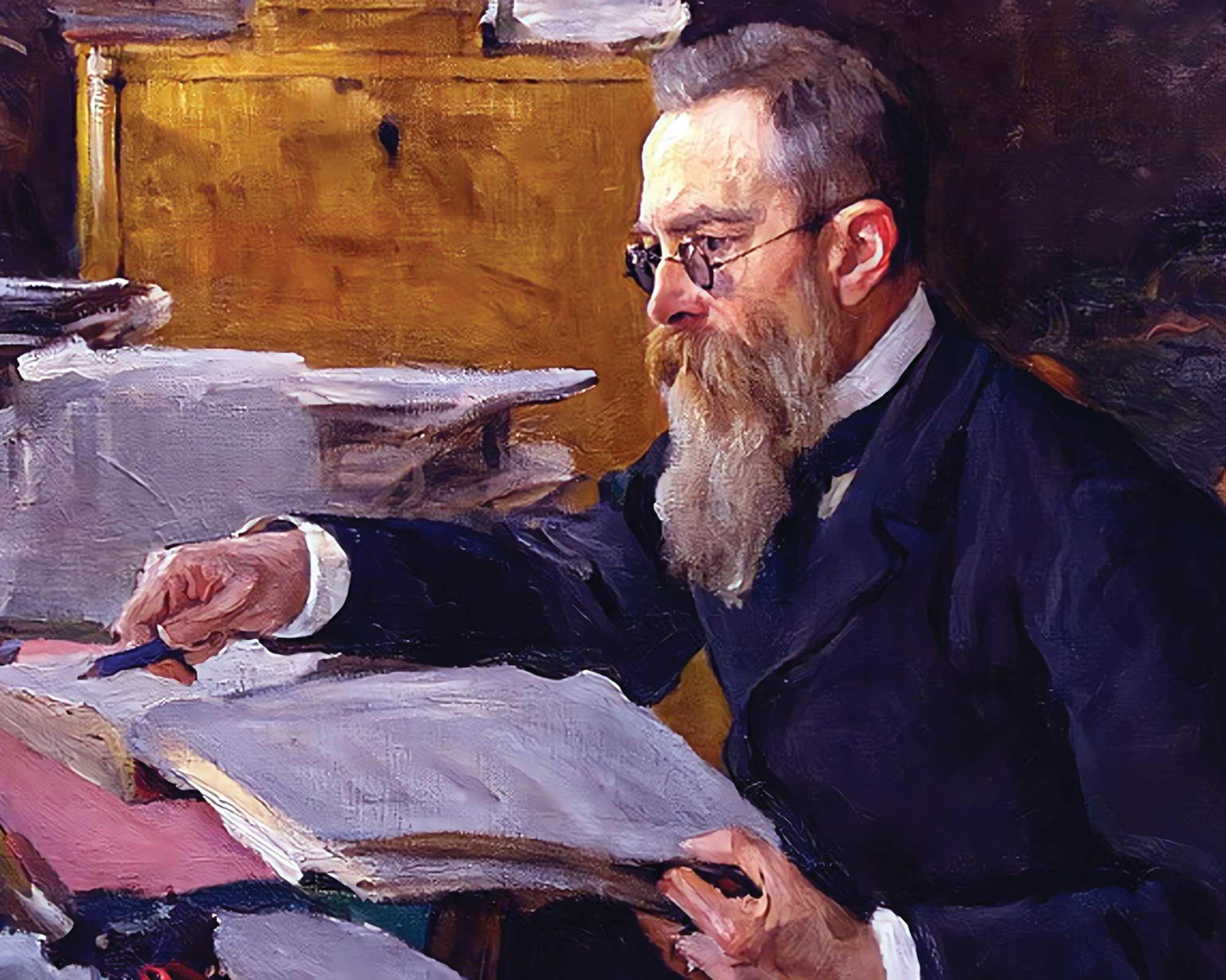 Nikolai Rimski-Korsakov, por Valentin Serov